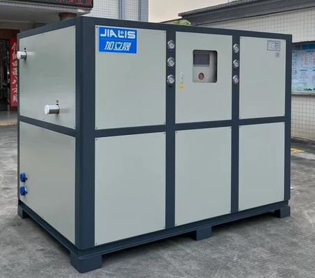 Chiller à eau refroidi à eau à faible bruit JLSS-50HP, machine de refroidissement à eau industrielle PLC