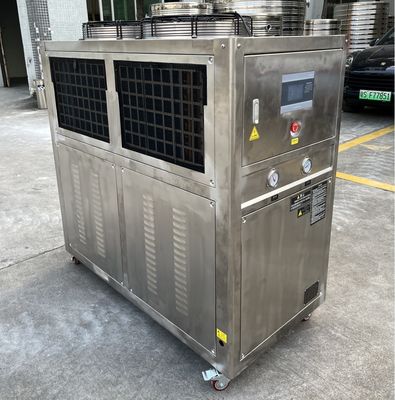 JLSB-6HP - refroidisseur d'eau en acier inoxydable à rouleaux avec contrôleur de microprocesseur PLC