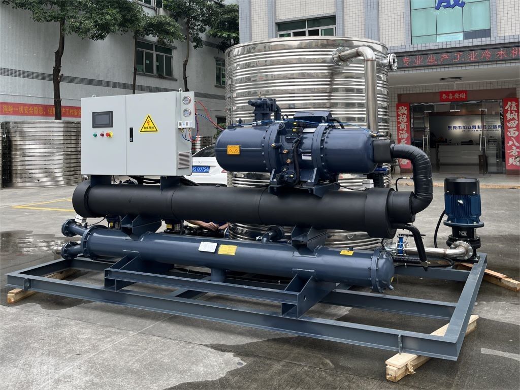 Chiller à vis refroidi à l'eau JLSW-80D pour stations de recharge mobiles de stockage d'énergie