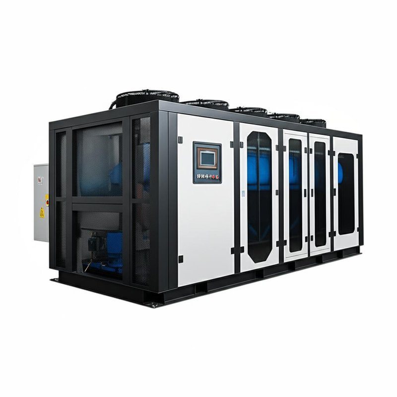 Machine de refroidissement d'eau économe en énergie avec compresseur à vis/compresseur à rouleaux et système de commande PLC/micro-ordinateur